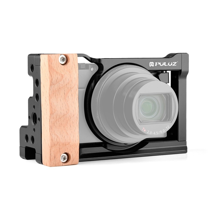 Ttkk Puluz Aluminium Camera Video Kooi Stabilisator Voor Sony RX100 Vi/Vii Handvat Dslr Steadycam Rig 1/4 en 3/8 Threade