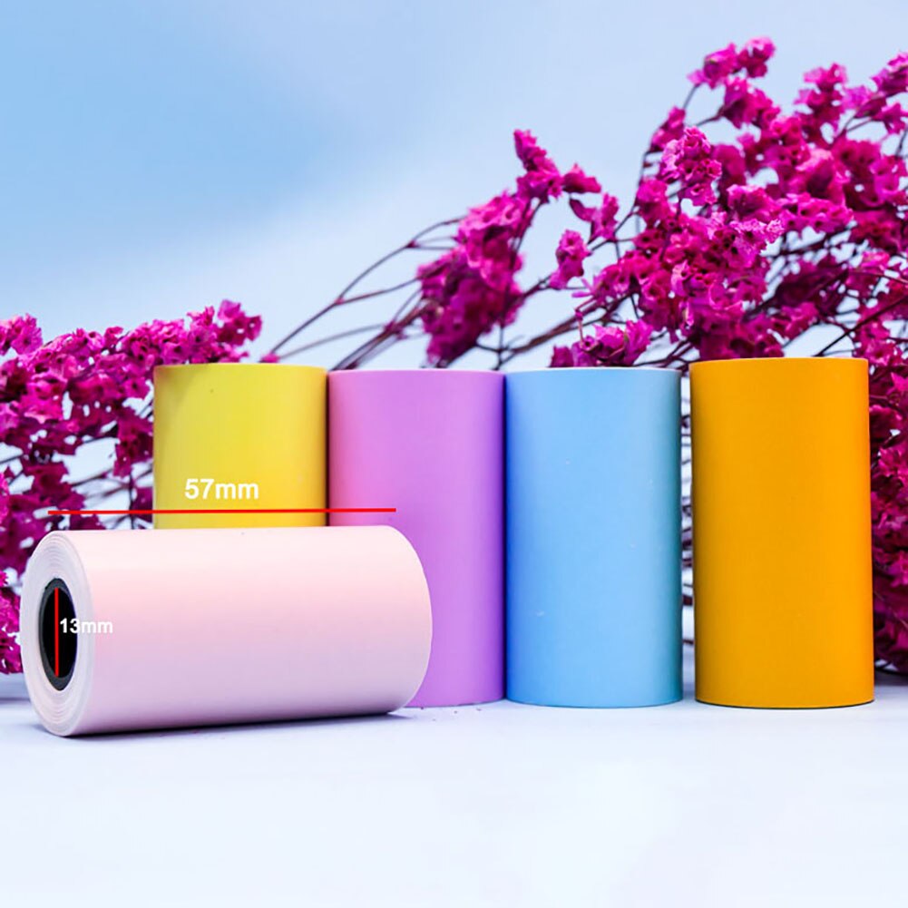 4 Rolls Thermal Paper Roll 57*30mm Clear Printing For Pocket Thermal Printer For Mini Photo Printer Picture Travel Office Items