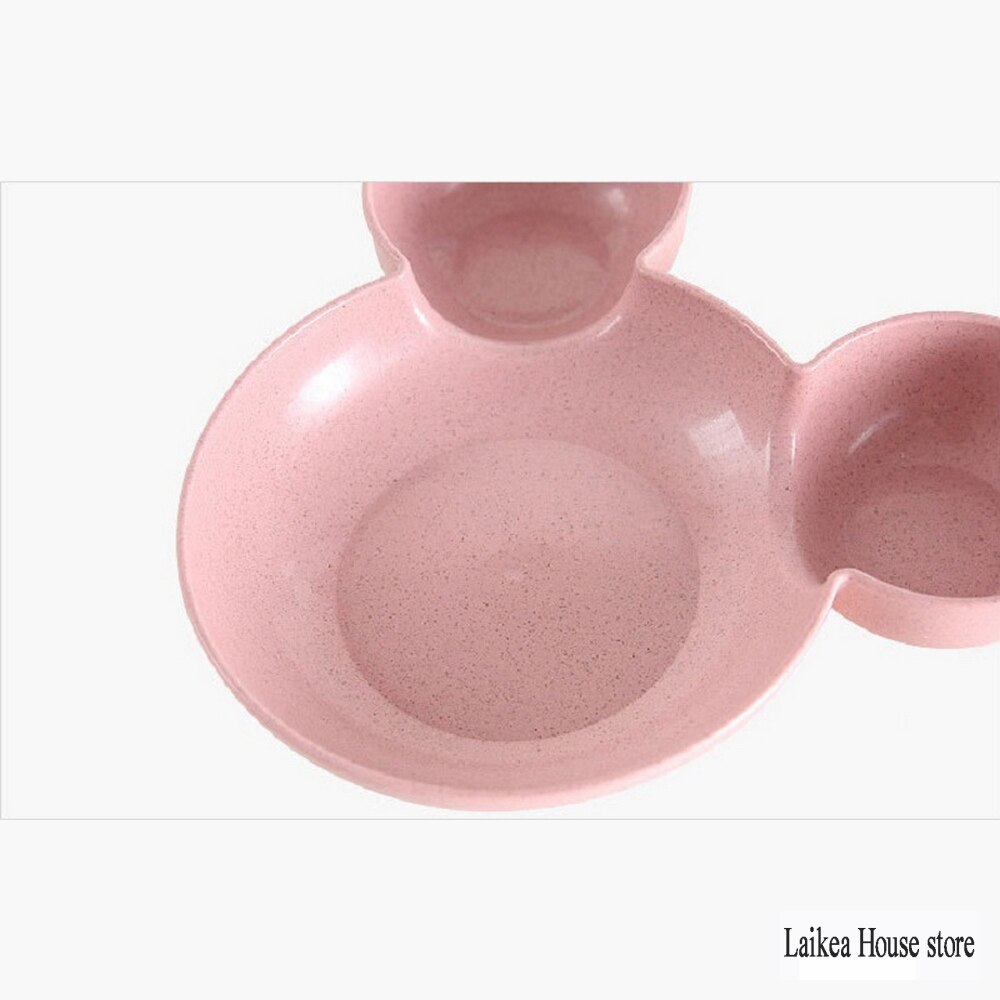 Assiette à dîner en paille pour enfants, dessin animé, vaisselle pour enfants fendue assiette à dîner, mignon et vaisselle ménagère assiette bébé assiette petit déjeuner