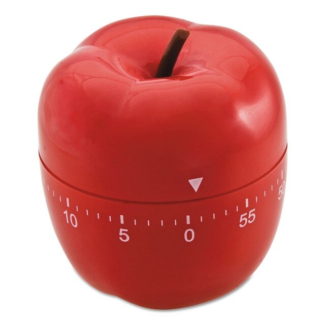 Red Apple Shaped Timer 1PC Fruit Shape Mechanical Timer Home Use Countdown Timer Manual Cooking Timekeeper Kitchen Reminder: Default Title