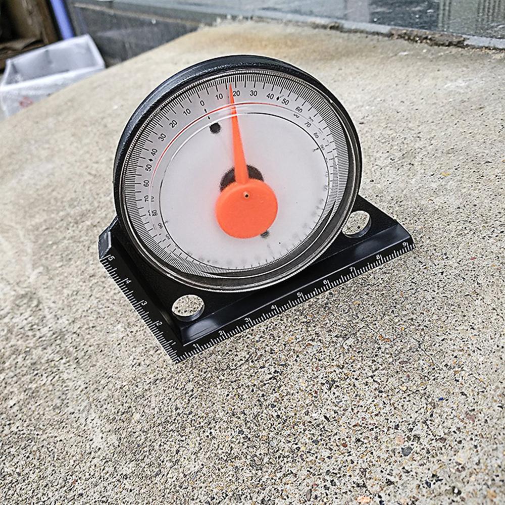 Level Meter Angle Finder Clinometer Gauge Horizontal Angle Gauge Pointer With Magnetic Base Slope Measuring Instrument