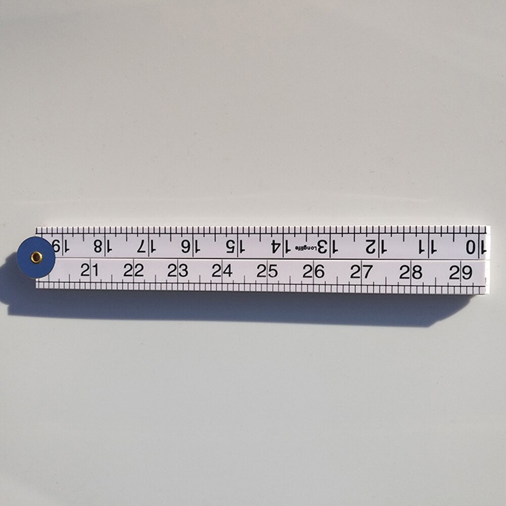 2m Measuring ABS Accurate Portable Metric Inch Folding Double Scale Durable Practical Ruler Woodworking