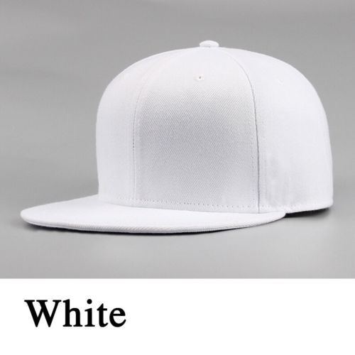 Herre kvinner baseball caps hip-hop lue multi farge justerbar snapback sport unisex for voksen: Hvit