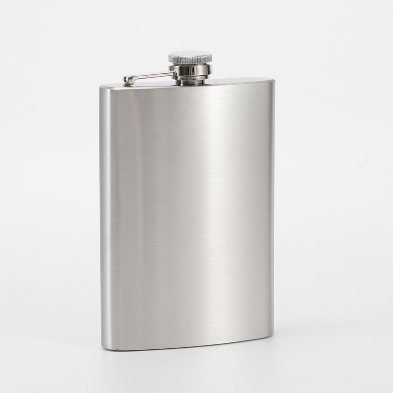 Portable Stainless Steel Hip Flask Alcohol Bottle Travel Whiskey Alcohol Liquor Bottle Flagon Male Small Mini Bottle: 10 Oz(about 280ml)