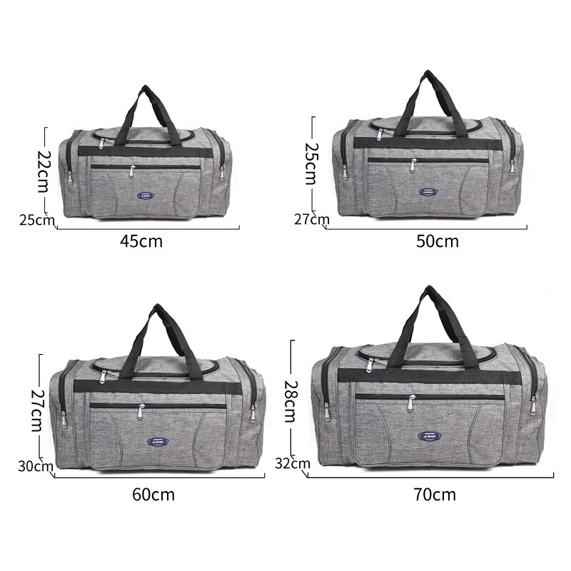 Bolsa de viaje Oxford para hombre y mujer, Maleta de viaje, bolsa de gran capacidad para hombre, bolsa deportiva para gimnasio XAB1