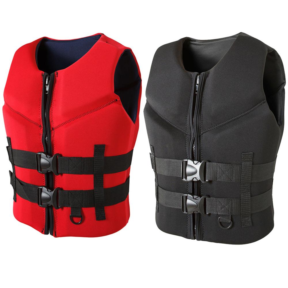 Adult Life Vest Neoprene Men Women Water Sports Buoyancy Jacket Swimming Vest Boating Surfing Kayak Drifting Ski