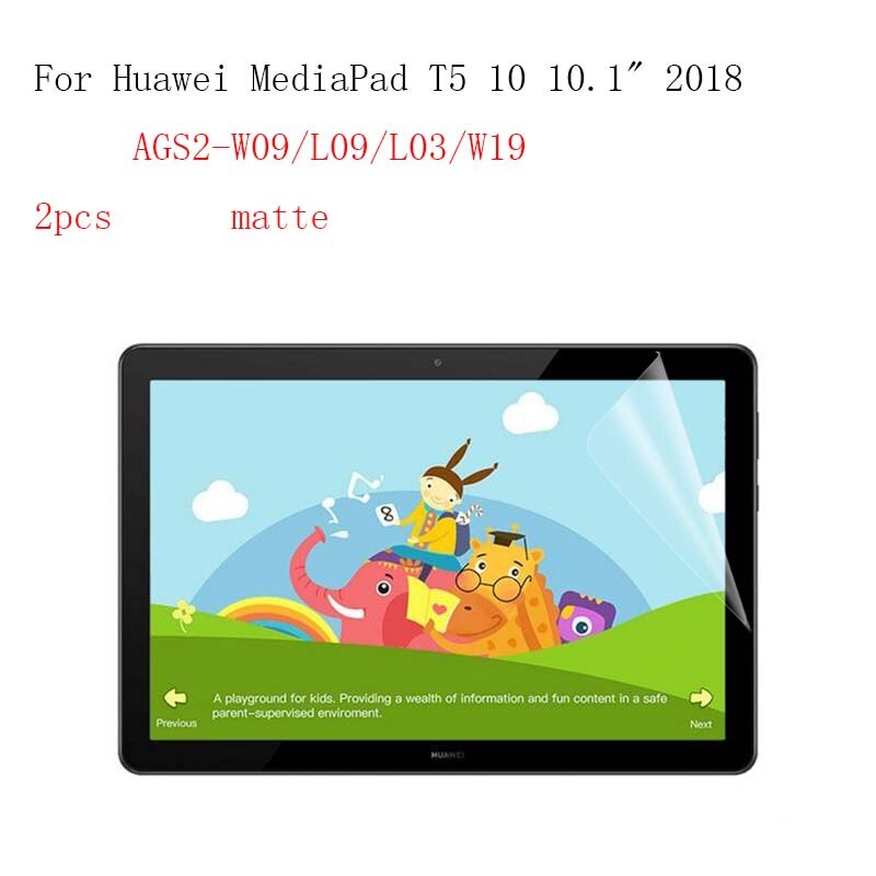 Anti-glare Tablet LCD film Screen Protector voor Huawei MediaPad T5 10 10.1 9 H Anti- kras 2 stks in 1 pakket
