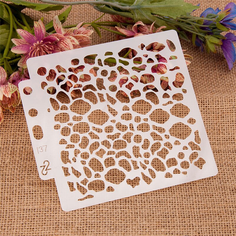 Many Styles Beautiful Stencils for DIY Scrapbooking Plastic Handmade Template Photo Album Cake Tools Diary Decor