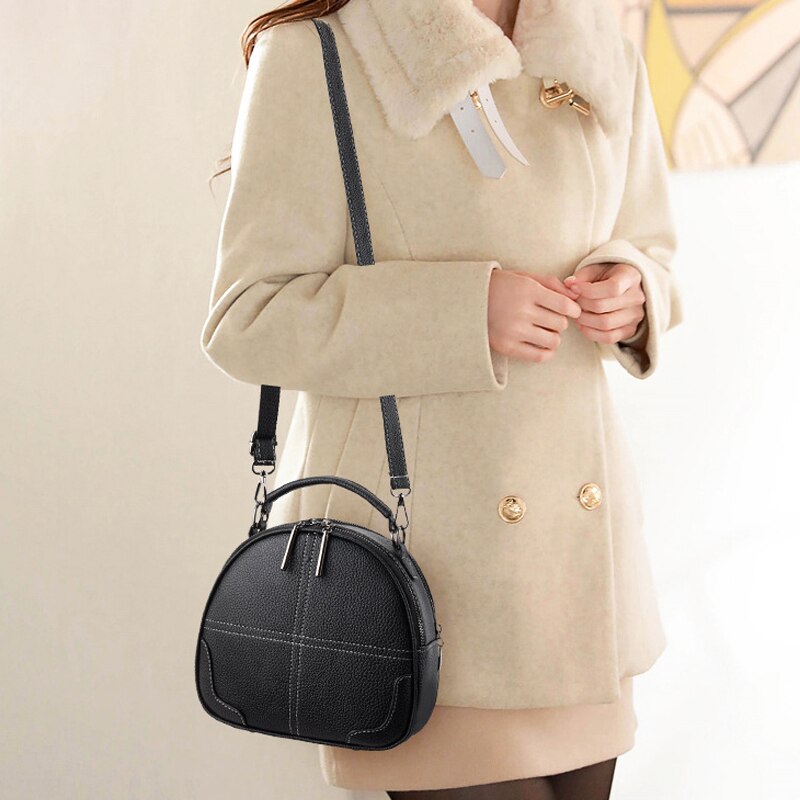 Hjphoebag solid pu läderväska damer crossbody messenger axelväskor vintage handväskor bolsa  yc351