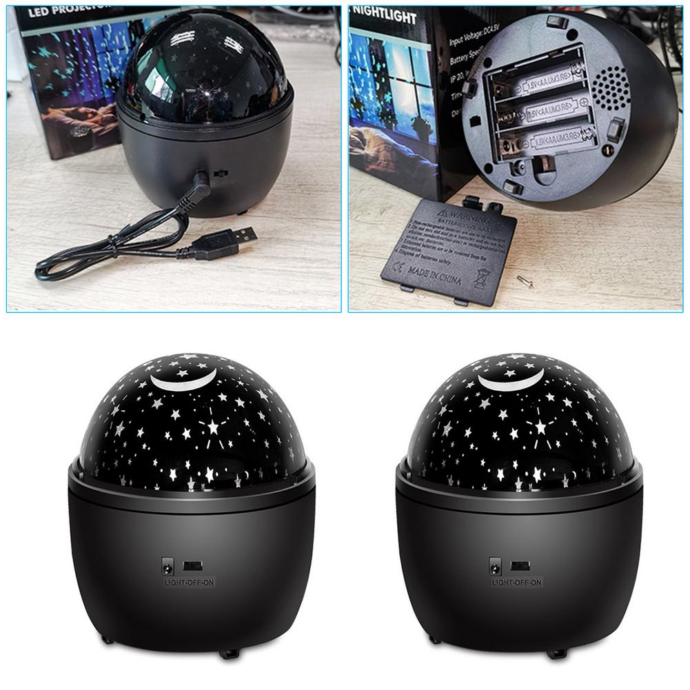 LED Projektor Nacht Licht Sternen Himmel Rotierenden Projektion Licht verträumt Rotierenden sternenklar Himmel Instrument Projektion Nachtlicht