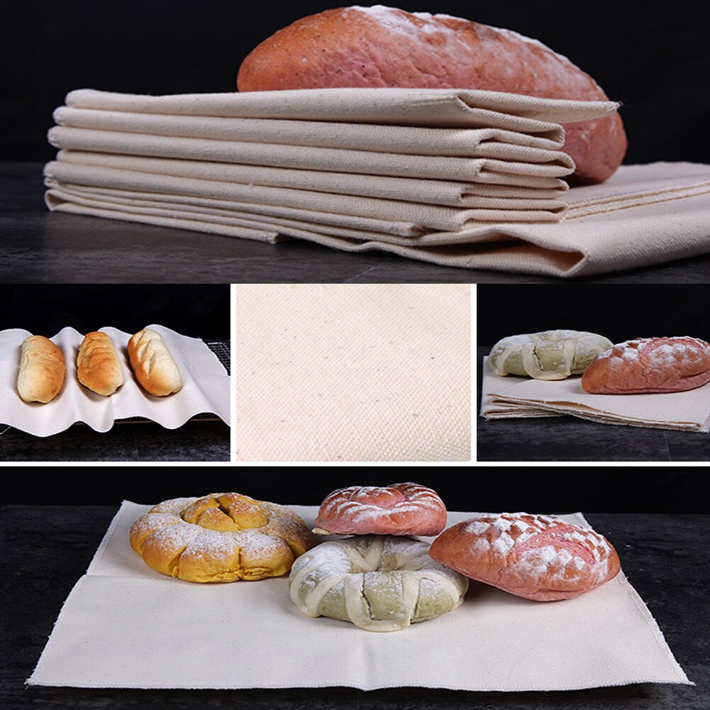 Proofing Cloth Fermented Cotton Blend Pastry Baking Kitchen Tool For Breads Dough Couche Bakers Mat Rectangular Thick