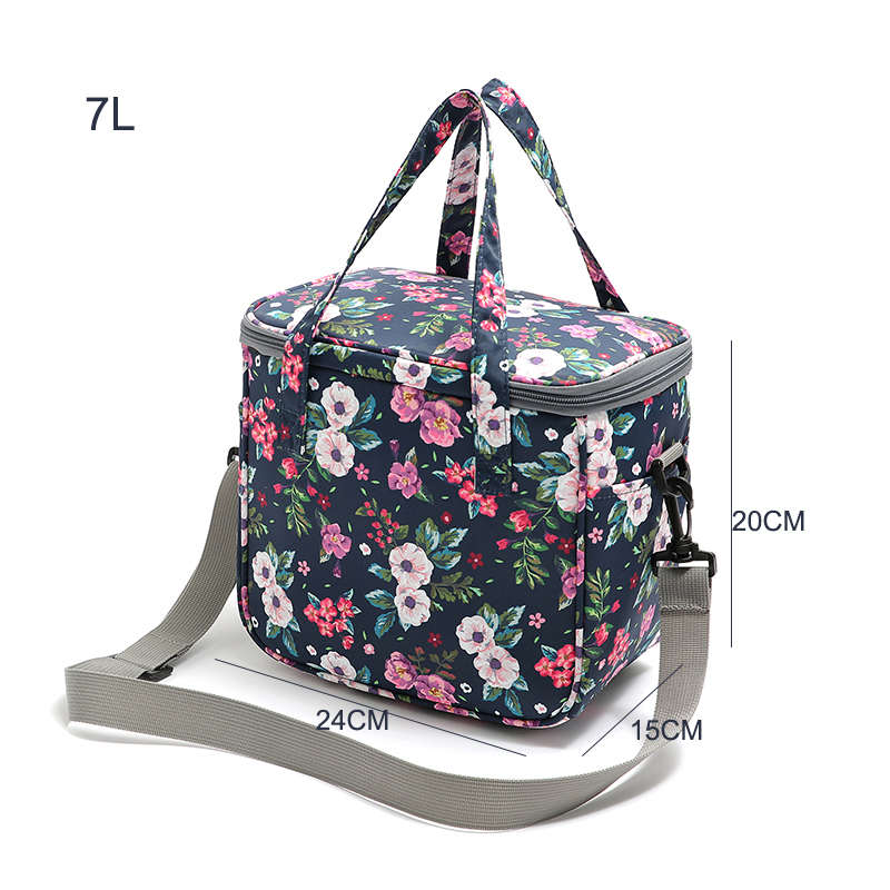 SANNE Colorful 7L Cooler Bag Thermal Diagonal Portable Waterproof Insulated Thermal Ice Picnic Bag for Food