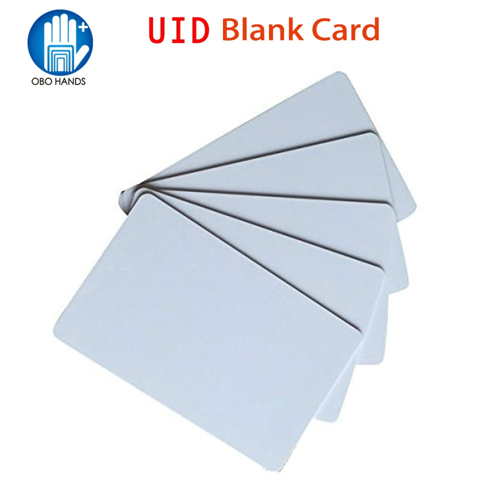 (pack of 10/20/50/100) 13.56MHz RFID UID Smart Writable and Rewrite Card Proximity PVC Blank Card for Door Access Control System