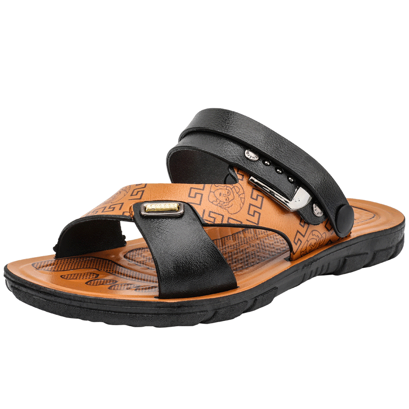Sommer Männer Sandalen Gladiatoren lässig Römischen Schuhe Außerhalb Günstige Weiche Herren Slipper Schwarz Flache Licht alias hombre Größen 39-44 #: Gelb / 9