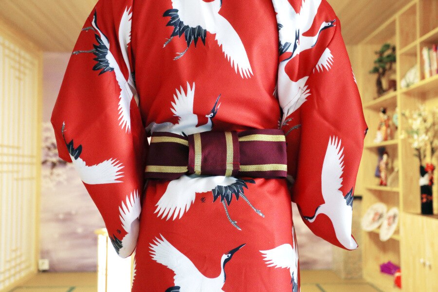Summer Male Koi Fish Wave Kimono with obi Festival Traditional Bathrobe  Dress Cosplay Samurai Kimono Costumes DH053