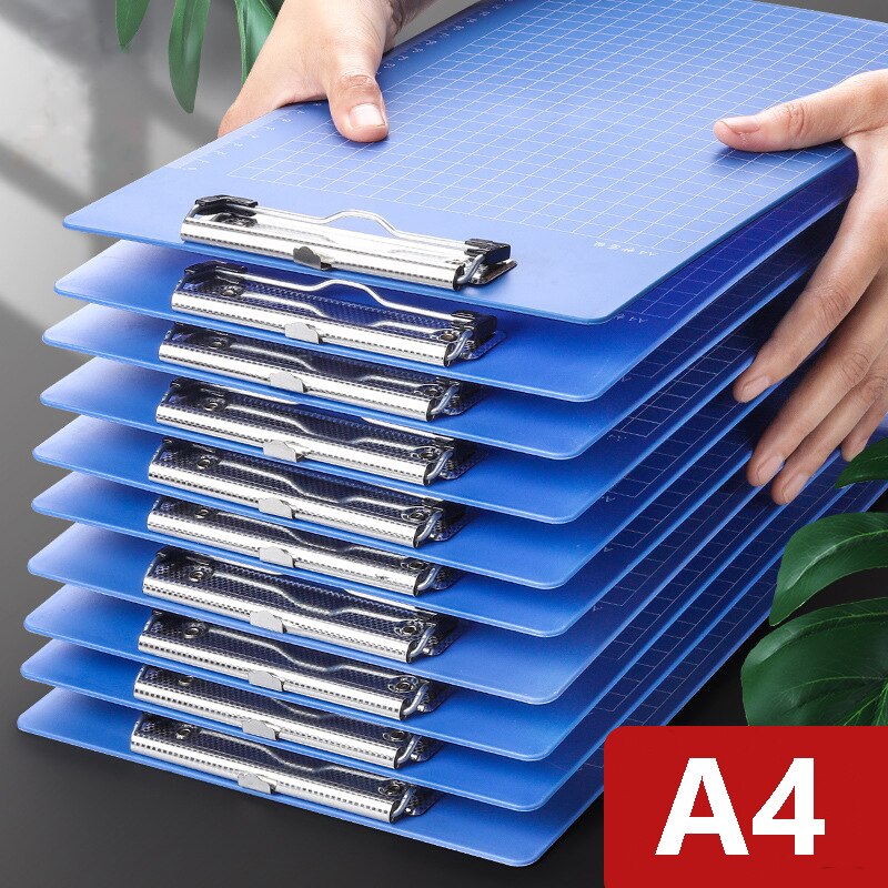 A4/A5 Splint Density Board Writing Board Metal Hook Folder Clip File Plastic Menu Bill Folder Office Stationery School Supplies