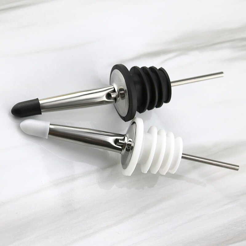 1/3Pcs Rvs Whisky Liquor Olie Fles Schenker Cap Uitloop Stopper Mond Dispenser Barman Keuken Gereedschap Bar accessoires