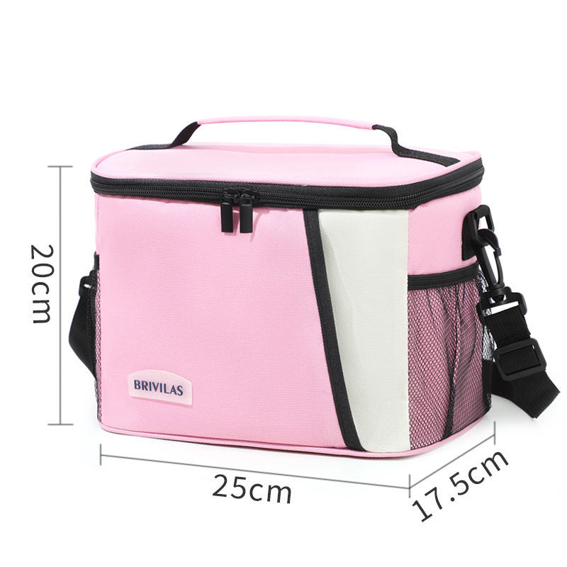 Insulated Lunch Bag Large Lunch Bags For Women Men Reusable Lunch Bag With Adjustable Shoulder Strap: SKY BLUE