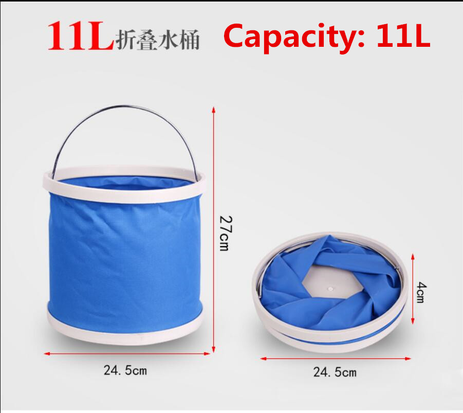 Outdoors Fishing essential portable folding bucket car wash bucket (9L) E7721 Car bucket