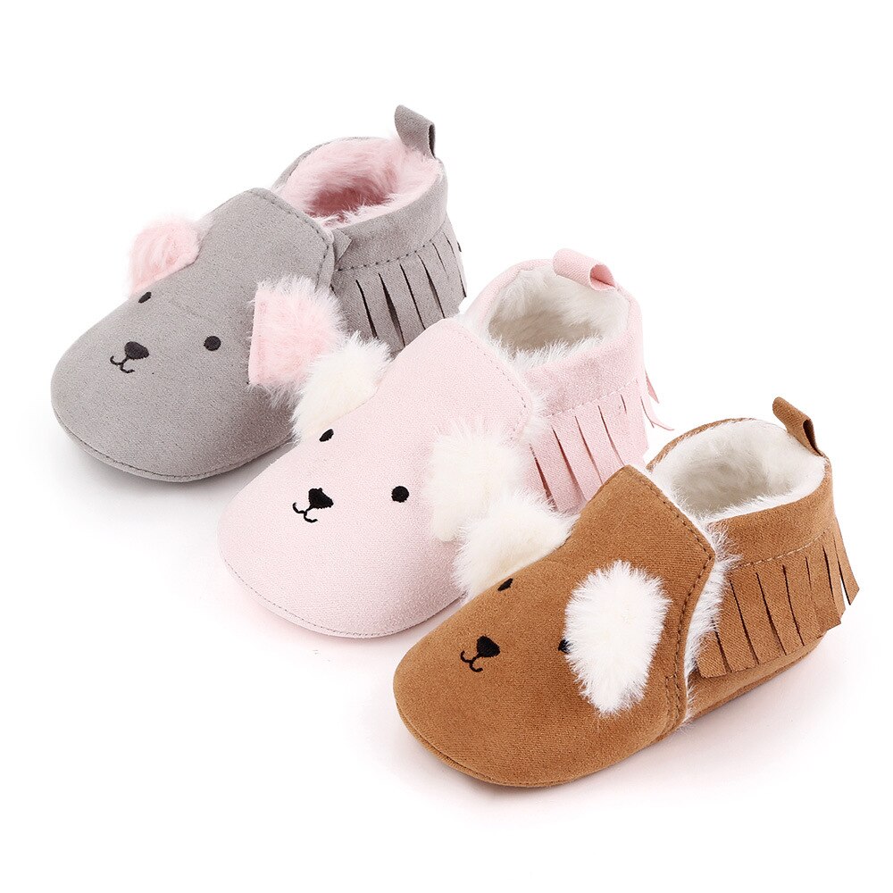 ¡Invierno ! Bonitas botas de bebé de estilo Animal, zapatos de bebé para primeros pasos