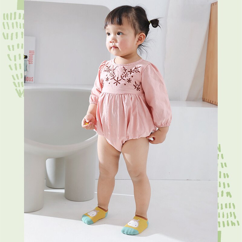 Warmom Baby Kurze Socken Frühling Sommer Ebene Karikatur Socken Jungen und Mädchen Nicht-Unterhose Socken Baby Boden Socken Rüschen Stiefel Socken 0-3Y