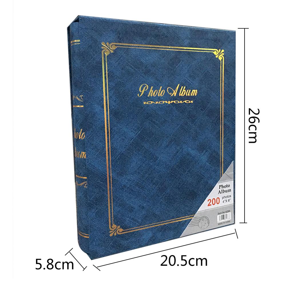 4d stora 6- tum intert fotoalbum 200 sidor klippbok papper baby familj klippbok album bröllop foto album klippbok album
