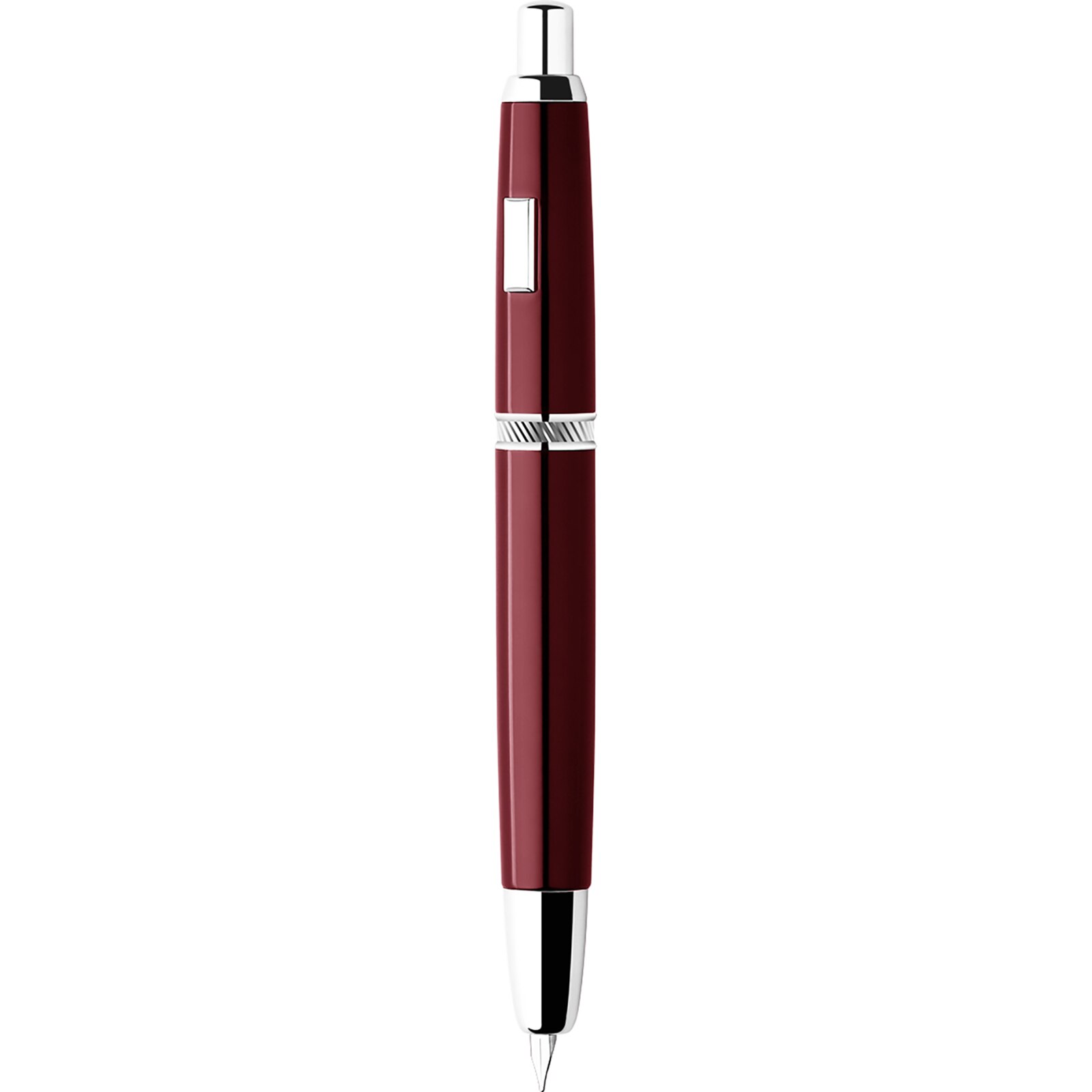 ¡En Stock! Mahanan-pluma estilográfica a presión A1, plumín extrafino retráctil de Metal de 0,4mm con Clip/sin Clip, pluma de tinta de para escribir: Wine Red-No Clip