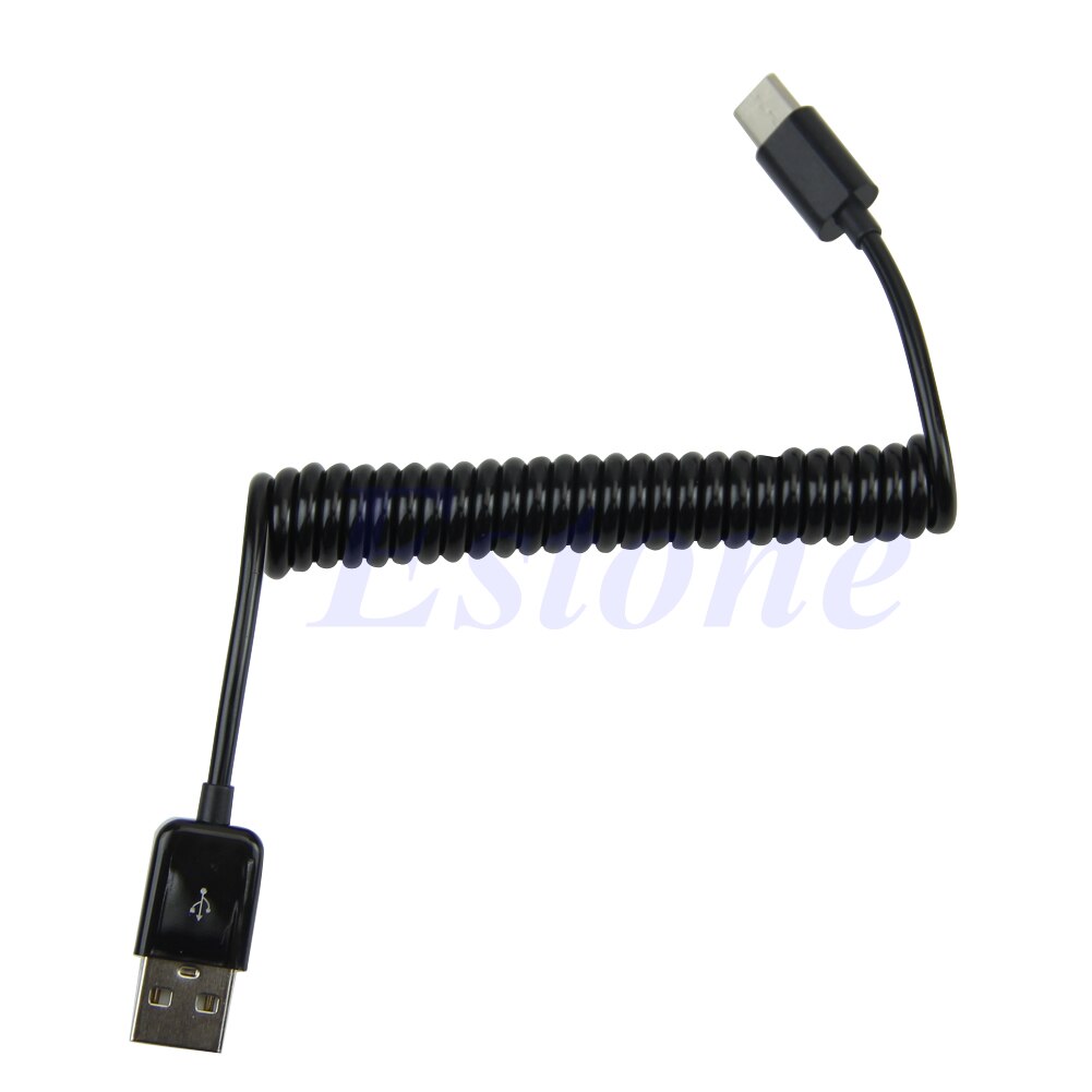 Usb 3.1 type c usb-c fjeder oprullet han til han datakabel