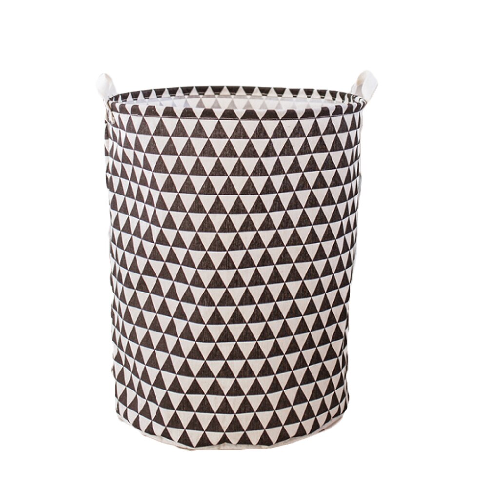 Collapsible Laundry Basket, Print Self-Standing Storage Bin with Two Handles for Clothes Toy Collection: C