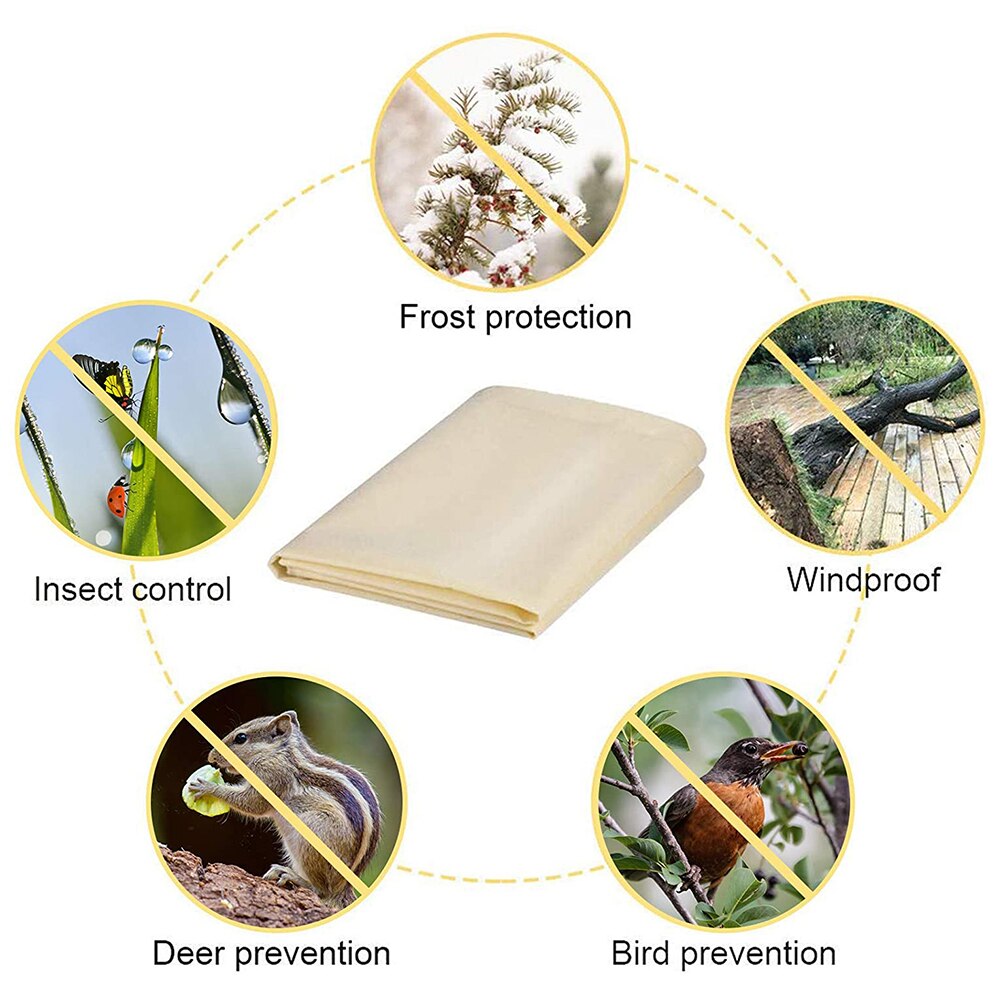 Warm Cover Tree Shrub Plant Protecting Bag Drawstring Plant Cover Frost Protection Frost Anti-Freeze Fruit Vegetable Jacket