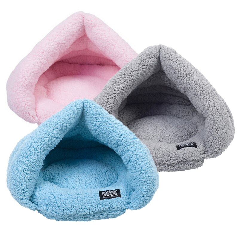 Winter Warm Huisdieren Mat3 Kleuren Zachte Fleece Dikker Nest Kat Kleine Honden Puppy Kennel Bed Kitten Cave Slaapzak puppy Huis