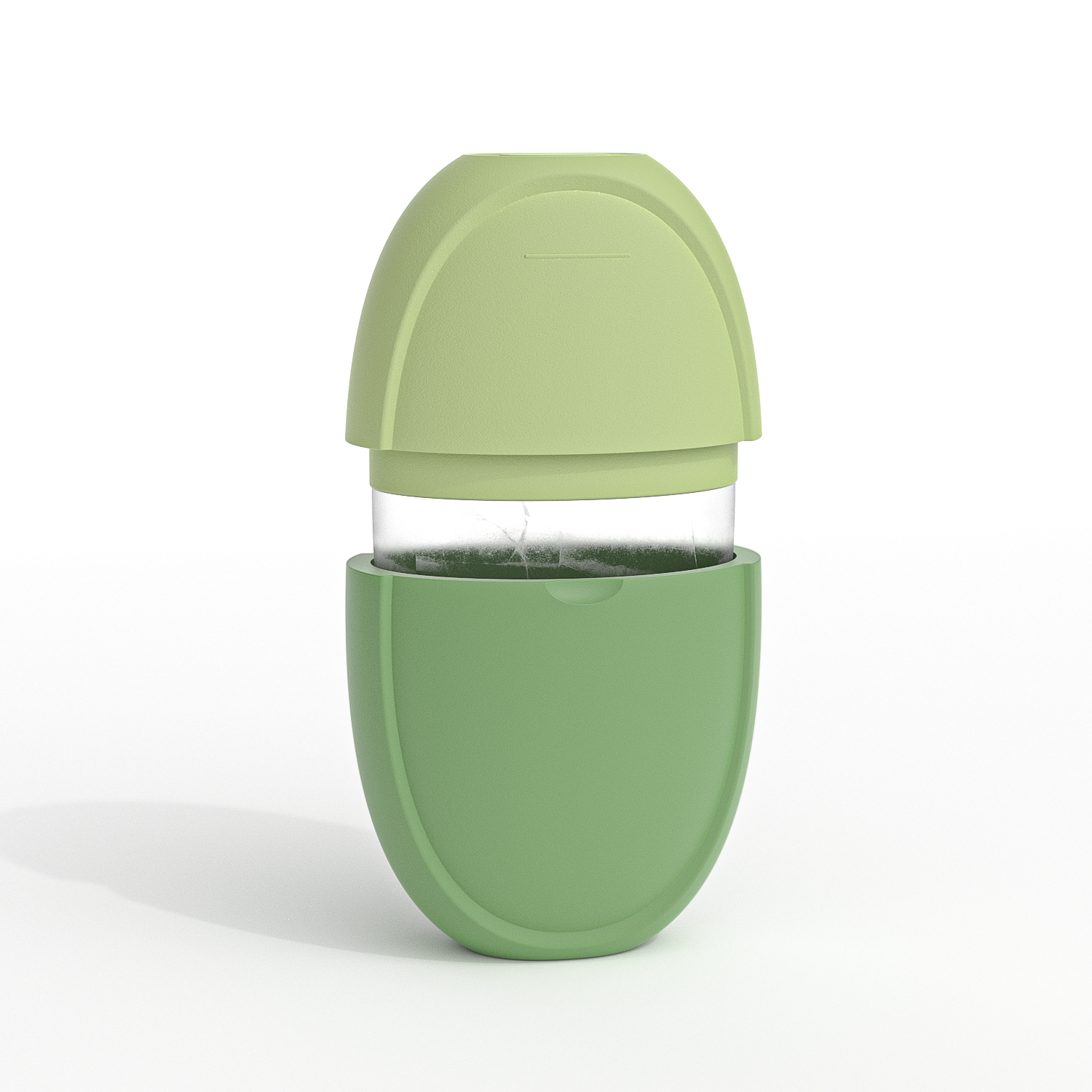 Siliconen Ijsroller Mal Mini Draagbaar Gezichtsreinigingstool Koud Kompres Rustgevende Massage Ijsdoos Duurzaam Huidverzorgingstool: Perzik