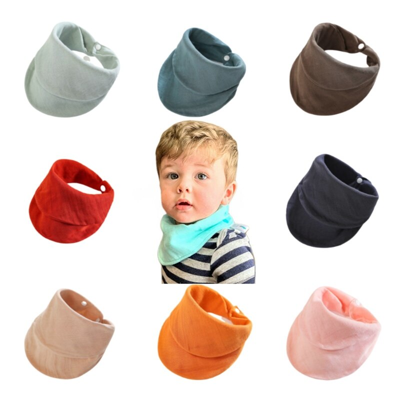 1Pc Baby Lätzchen Baumwolle Zubehör Muslimischen Blick Speichel Handtuch Dreieck Schal Fütterung Bandana Spucktuch Junge Mädchen Baby Waren