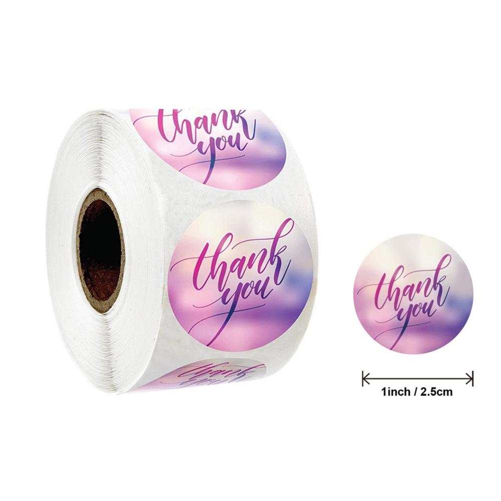 Gold Foil Thank You Stickers For Seal Labels 1 Inch Packaging Stickers Birthday Party Offer Stationery Sticker Top: A