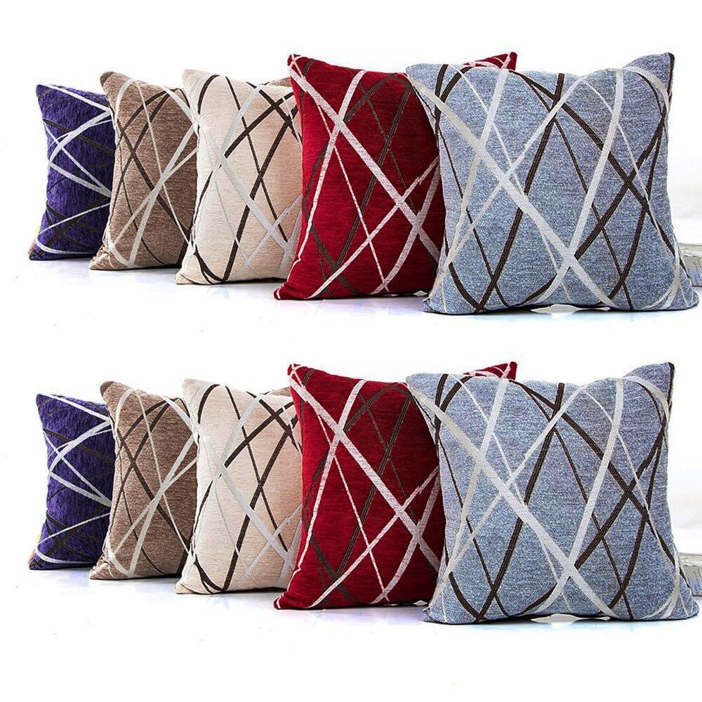 Luxe Stijlvolle Polyester Kussenhoes Sofa Sierkussen Case Sofa Bed Home Decor 45cmX45cm Kussensloop