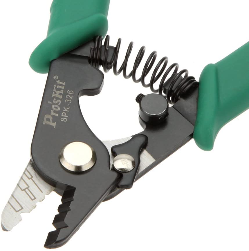 Proskit Clamp Fiber Stripping Pliers 8PK-326 Tri-Hole Fiber Optic Stripper 8PK-326 FTTH FIber Wire Stripper 8PK-326