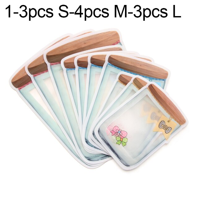 Reusable Mason Jar PE Plastic Smell-proof Storage Bag Stand Up Zipper Bags Food Storage Bag Kitchen Home Organization: 10pcs SML