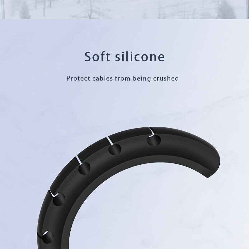 Kabel Houder Siliconen Kabel Organisator Flexibele Usb Winder Management Voor Muis Hoofdtelefoon Oortelefoon Duurzaam Tool