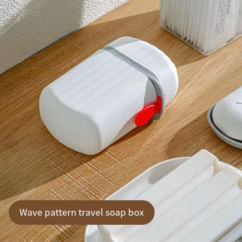 Portable Sealed Waterproof Soap Box for Travel, Hiking, and Camping - Draining bathroom accessories soap case