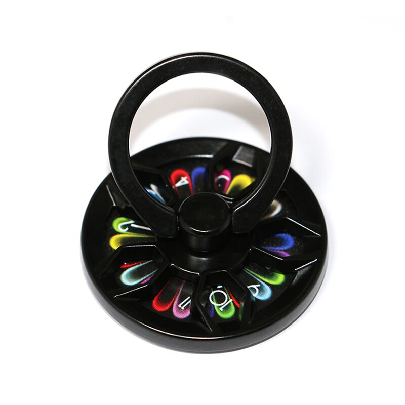 Gyro doigt anneau support main Spinner rotatif 360 Rotation métal support de téléphone Mobile support pour iPhone 7 8 Samsung S8 Huawei Fun: Type 1