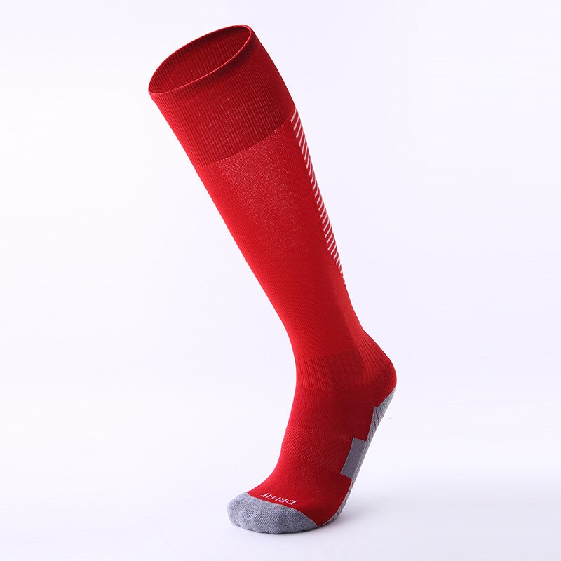 Brothock winter thick adult football socks towel bottom deodorant wear men running football soccer socks factory direct: White red