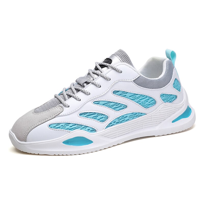 Klassieke heren sneakers, lichtgewicht ademende casual schoenen voor heren, lente/herfst heren sneaker merk sapato masculino damesschoenen: Hemelsblauw / 8.5