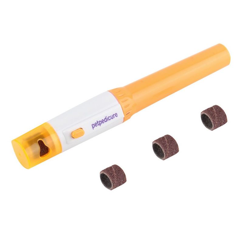 1pc Nail Trimmer Clipper for Pet Vogue Electric Portable Nail-neatening Kit Pet Dog Cat Nail Rubbing Tool(Battery Not Included)