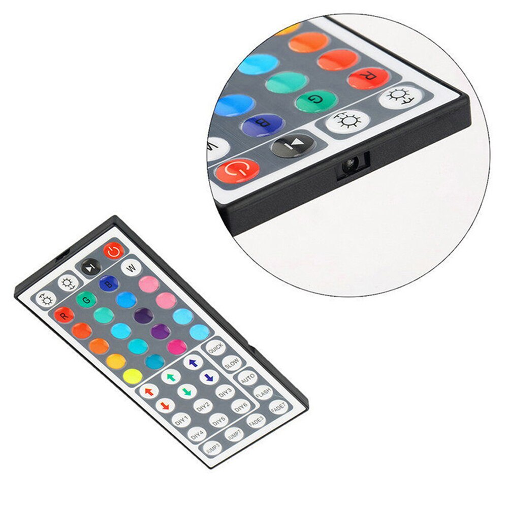 VIPMOON Mini 44 Key Wireless IR Remote Controller for 5050 3528 RGB LED Strip Light Lamp
