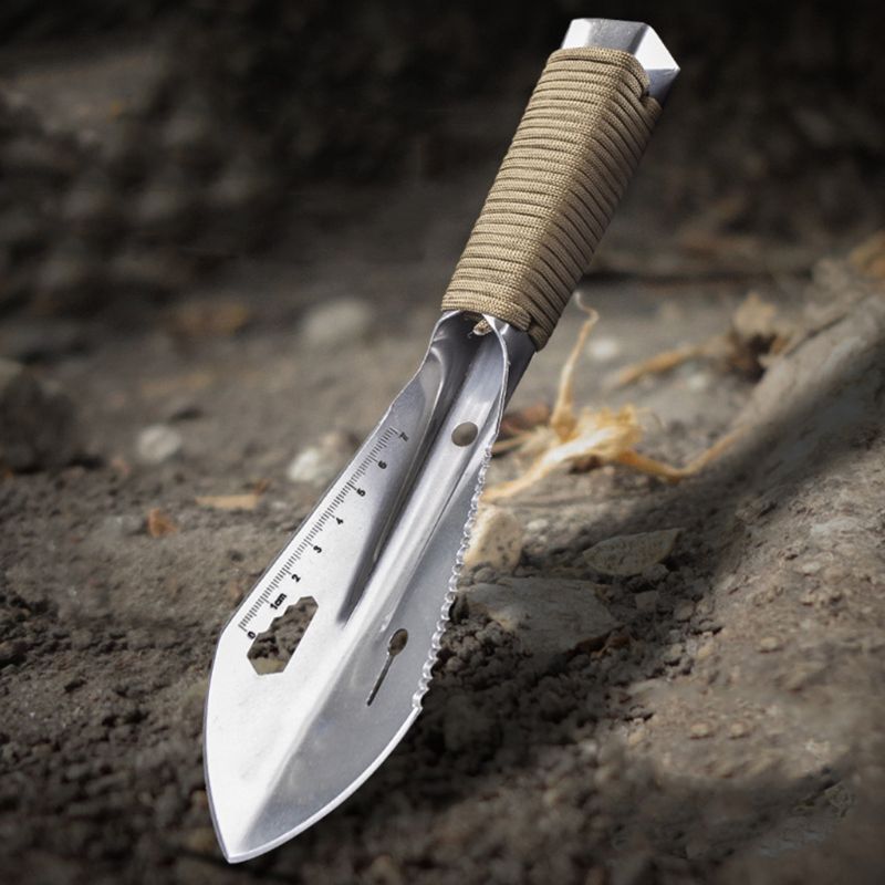 Détecteur de jardin de détection de métal de pelle de bord dentelé avec l'acier inoxydable X4YD de gaine