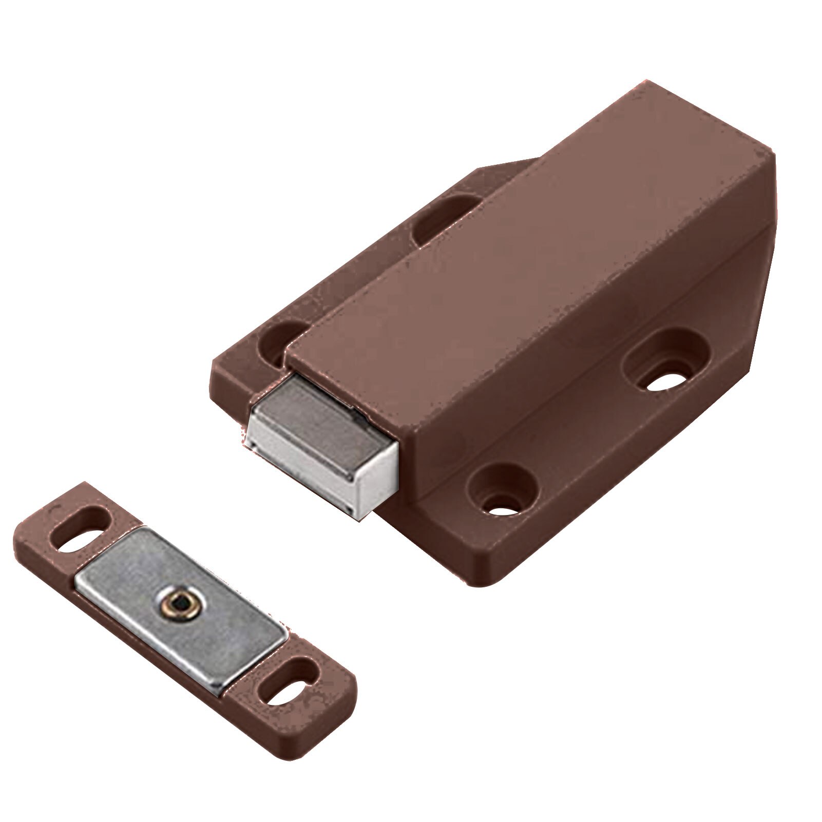 Onzichtbare Self-Elastische Rebounder Magnetische Kabinet Grote Deur Push Release Klink Push To Open Magnetische Deur Lade Kast Vangst: Brown