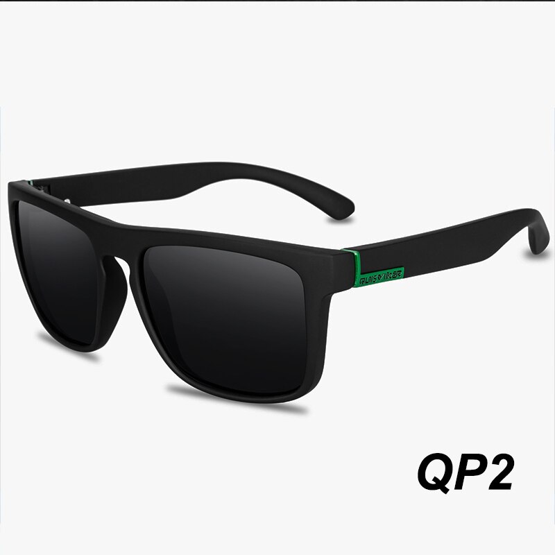 Quisviker mærke firkantede solbriller mænd polariserede solbriller kvinder nuancer oculos de sol masculino: Qp2