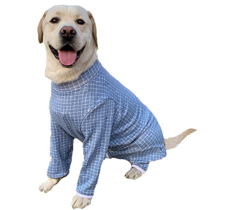 Grote hondenpyjama's, hondenkleding, jumpsuits, hondenkleding, jassen, honden, anti-haaruitval, hondenspullen: Blauw / Xl