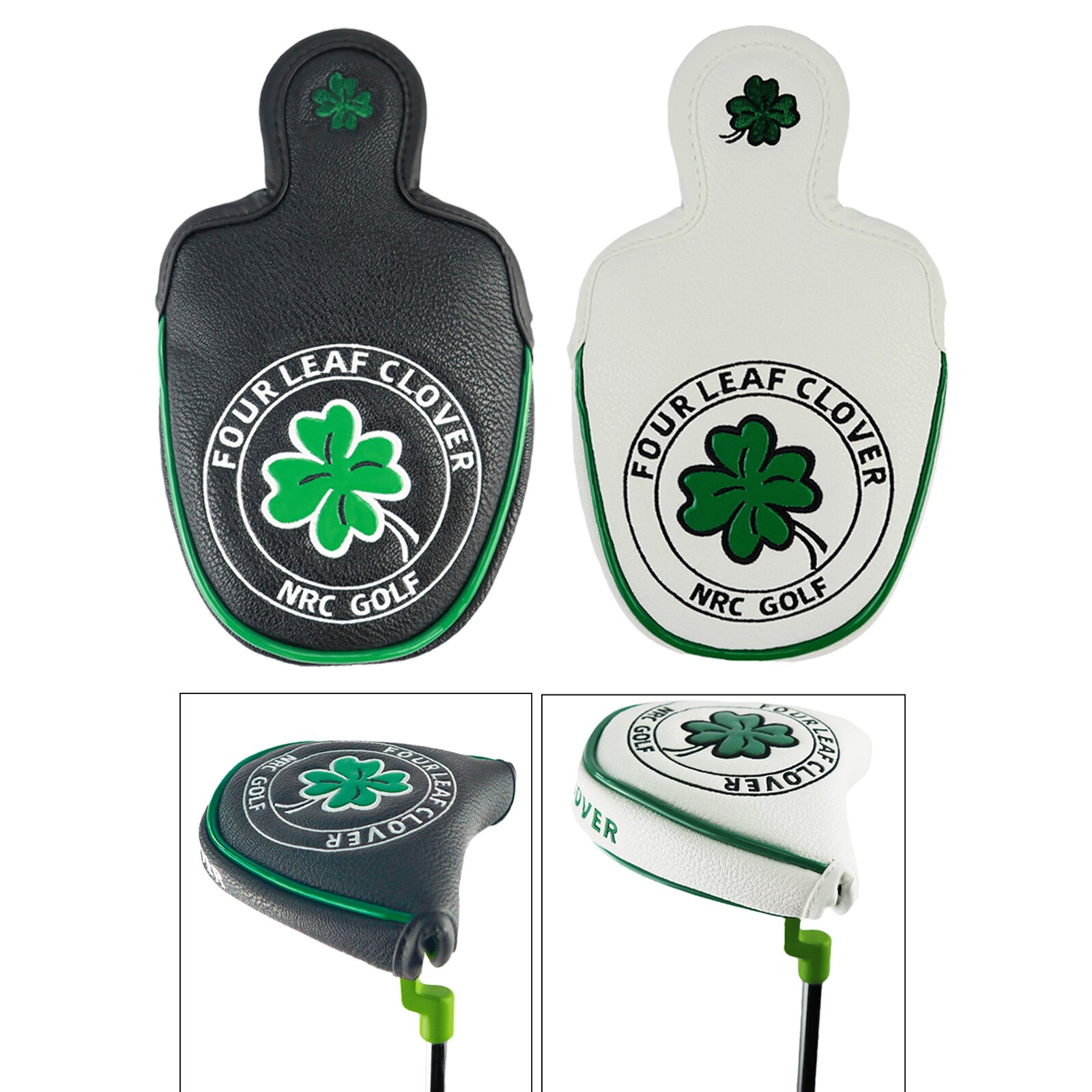 Golf Mallet Putter Cover Center Shaft Putter Head Cover with Magnet Closure