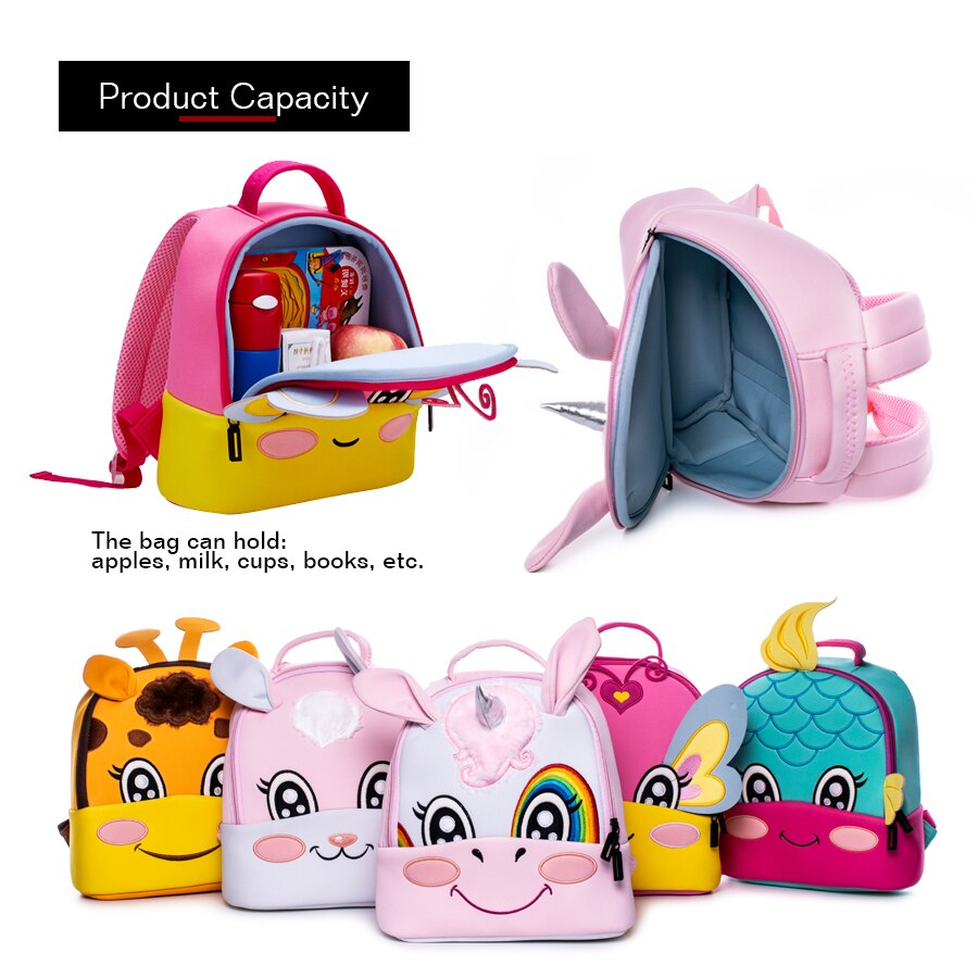 Kind Eenhoorn Scool Boek Portfolio Kinderen Vlinder Rugzak Schooltas Kid Meninas Baby Kleuterschool Baby Schooltas